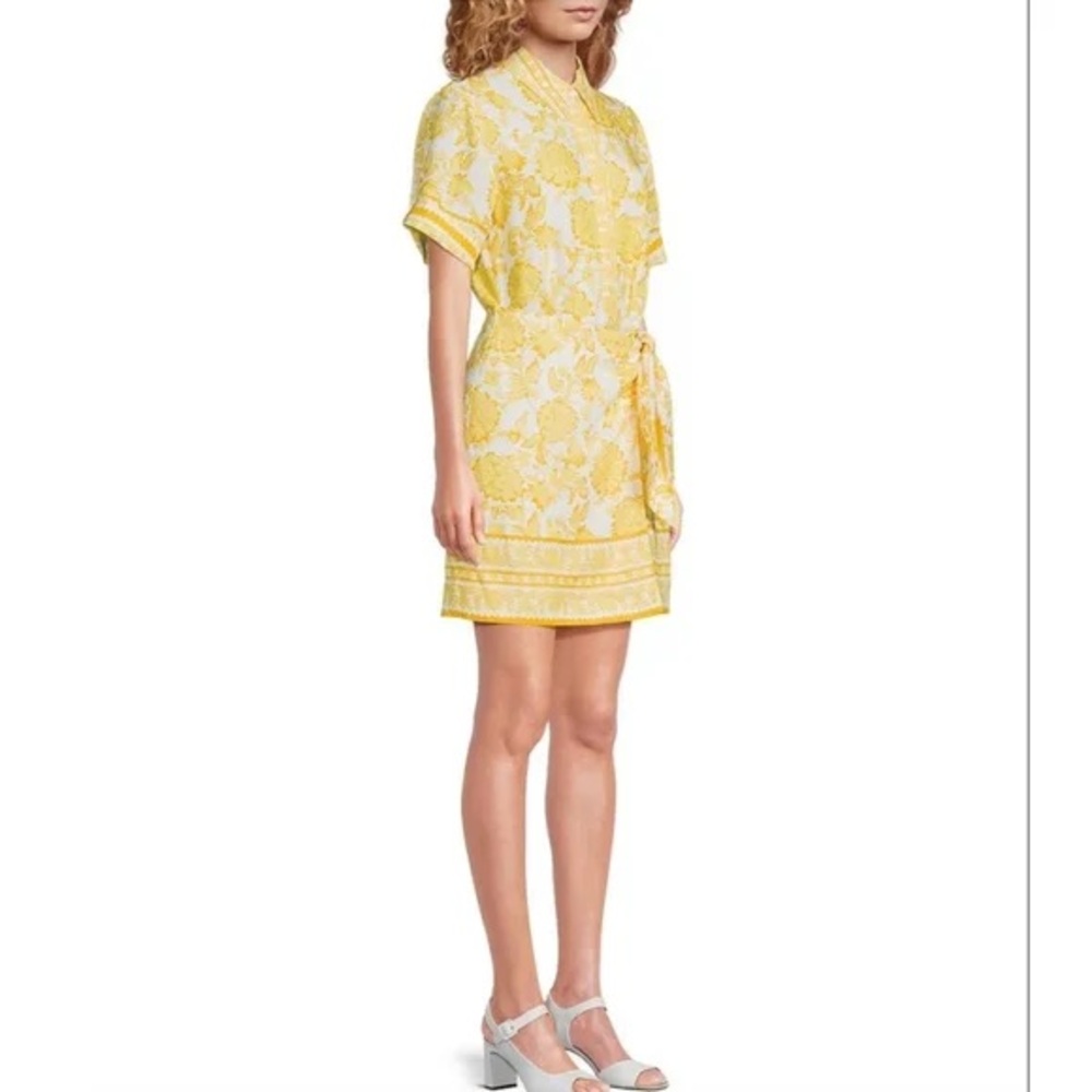 Alex Marie Floral Yellow Dress sz 2 NWT